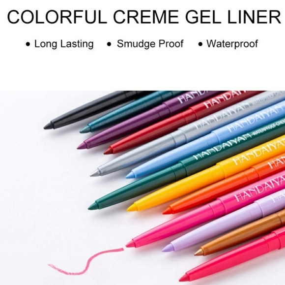 Waterproof Creme Gel Liner Pencil Set of 20 - Picture 2 of 10